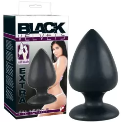 Анальная пробка Black Velvets большая – черный