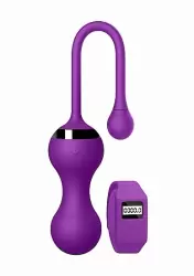 Вагинальные шарики Kegel Egg: 19.4 см, 10 режимов работы, АБС/силикон