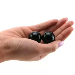 Вагинальные шарики Small Black Glass Ben-Wa Balls