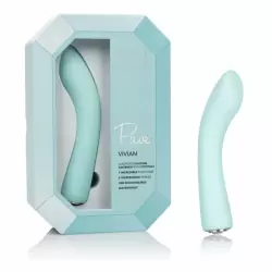 Элегантный вибромассажёр Calexotics Pave Vivian - голубой