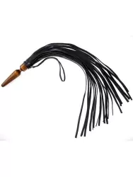 Плеть Sitabella Комета с рукояткой в форме анальной пробки – черный