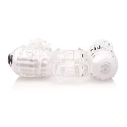 Эрекционное кольцо Screaming O - Big O 2 с двойной вибрацией – прозрачный