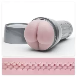 Мастурбатор для тренировки выносливости Fleshlight Endurance Jack анус - розовый с серым