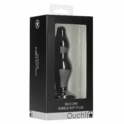 Анальная пробка Bubble Butt Plug, черная