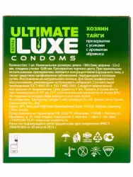 Стимулирующий презерватив Luxe Black Ultimate Хозяин Тайги, 18,см, абрикос, 1 шт.