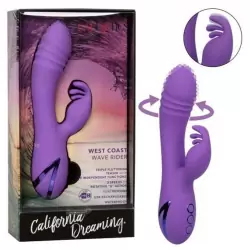 Вибратор-кролик с ротацией WEST COAST WAVE RIDER