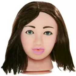 Мастурбатор Fuck My Face на присоске – брюнетка