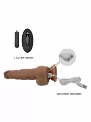 Реалистичный вибратор на присоске Pretty Love Jonathan, с пультом управления, силикон