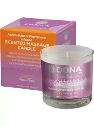 Массажная свеча Dona Let Me Tease You Sassy с феромонами – тропический, 135 г