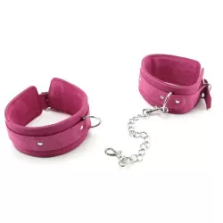 Наручники Pink Wrist Cuffs замшевые – розовые