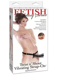 Женский страпон с вибрацией Twist and Shout 8”