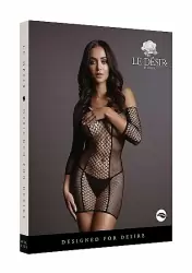 Мини платье Duo Net Sleeved Mini Dress