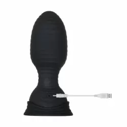 Анальная пробка Zero Tolerance SHAPE SHIFTER с вибрацией, функцией увеличения и пультом ДУ 