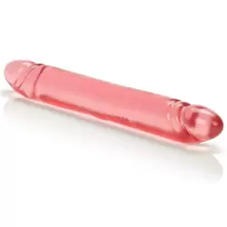 Двухголовый фаллоимитатор Translucence Smooth Double Dong 12 – красный