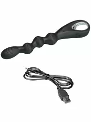 Анальная ёлочка Baile Federer, с вибрацией, 12 режимов, силикон