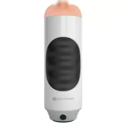 Мастурбатор вагина Mega Grip Vibrating Stroker Pussy с вибрацией - белый