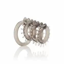 Насадка на пенис и мошонку Support Master Triple Ticklers – серый