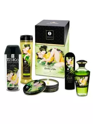 Подарочный набор Сад Эдо, 5 предметов: массажные масла, лубрикант, возбуждающий гель