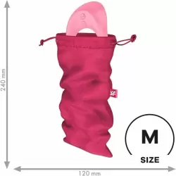 Розовый мешочек для хранения секс-игрушек, Satisfyer, размер M