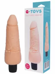 Реалистичный вибратор TOYFA A-Toys  Multi-Speed с утолщенным основанием – телесный
