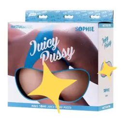 Мастурбатор реалистичный с вибрацией, вагина и анус TOYFA Juicy Pussy Sophie – телесный
