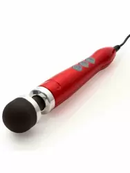 Мощный вибратор Doxy Die Cast 3, 28 см, силикон, красный