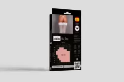 Белые чулки в мелкую сетку Rosa roja S/L