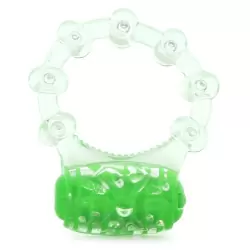 Яркое кольцо на пенис ColorPop Quickie Screaming O с вибрацией – зеленый