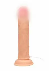 Реалистичный фаллоимитатор Shots toys Vibrating Realistic Cock, с пультом Д/У, 15 см, 10 режимов