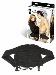 Черная смирительная рубашка унисекс Straight Jacket – S/M