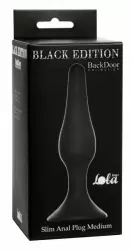Анальная пробка Slim Anal Plug Medium Black 4206-01Lola