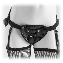 Страпон-трусики Garter Belt Harness с подвязками для чулок