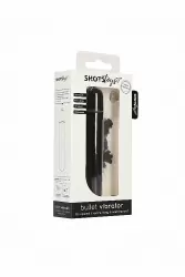 Вибропуля Bullet Vibrator - Extra Long - Black: 10 см, 10 режимов работы, АБС-пластик