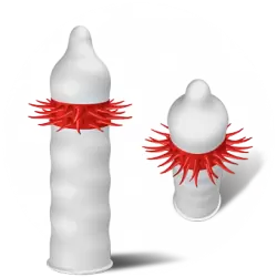 Презерватив Luxe «Красный камикадзе» со стимулирующими усиками - 1 шт