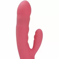 Мощный вибратор-кролик с функцией пенетрации Avery Strawberry Pink