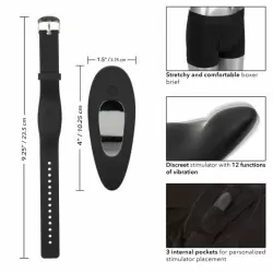 Трусы боксеры с вибратором Remote Control Panty Set M/L, 12 уровней вибрации, водонепроницаемый