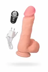 Реалистичный фаллоимитатор TOYFA RealStick Elite 18 см с ротацией - телесный