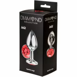 Анальная пробка Diamond Red Sparkle Large 4010-06Lola