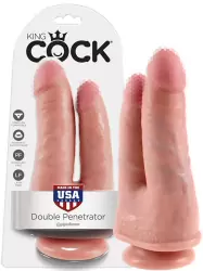 Фаллоимитатор Cock-Double Penetrator для двойного проникновения – телесный