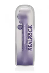 Реалистичный фаллоимитатор Shots toys, 34 см, двусторонний, прозрачный фиолетовый