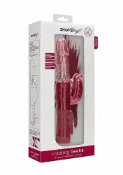 Вибратор кролик Rotating Beetle - красный
