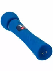 Мощный вибратор Fun Factory VIM VIBRATING WAND, 5 скоростей, силикон, синий