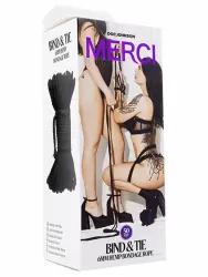 Надёжная верёвка для связывания и фиксации Doc Johnson MERCI BIND &amp TIE, 15,24 м, чёрная