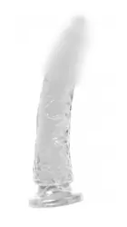 Фаллоимитатор на присоске Slim 7 - Clear