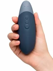 Стимулятор клитора Womanizer Vibe, 10 скоростей, технология UltraWave Vibration, темно-синий