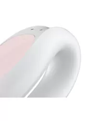 Парный вибратор Satisfyer Double Joy с возможностью управления через приложение (белый)