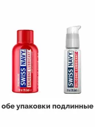 Прозрачный лубрикант Swiss Navy на силиконовой основе, 29,5 мл