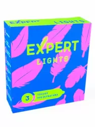 Гладкие презервативы EXPERT Lights, ультратонкие, 3 шт