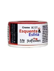 Возбуждающий крем Hot Flowers Esquenta&Esfria с охлаждающе-разогревающим эффектом, масляная основа, наружное применение, 3,5 грамма