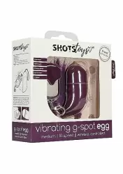 Виброяйцо для стимуляции точки G с пультом управления Medium Wireless Vibrating G-Spot Egg (Фиолетовый)